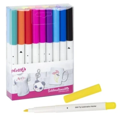Afbeelding van plottiX Sublimatiestiften complete set (18 kleuren)