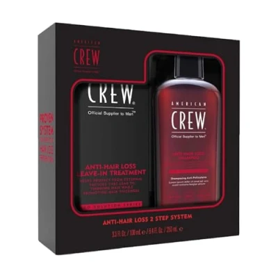 Afbeelding van American Crew Haarverzorgingsset Anti Hair Loss 2 step set shampoo 250 ml + treatment 100 (set, delig)