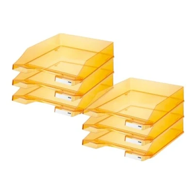 Afbeelding van Han brievenbakje C4 transparant oranje