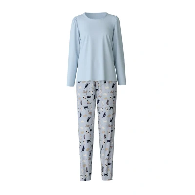 Afbeelding van Calida CAT Dreams Pyjama, Dames, Maat: 36/38, Harmony blue