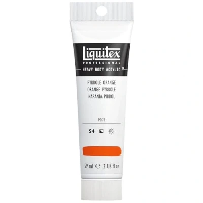 Afbeelding van Liquitex 1045323 Professional Heavy Body acrylverf in kunstenaarskwaliteit met uitstekende lichtechtheid en boterachtige consistentie, 59ml Tube, Pyrrole Orange