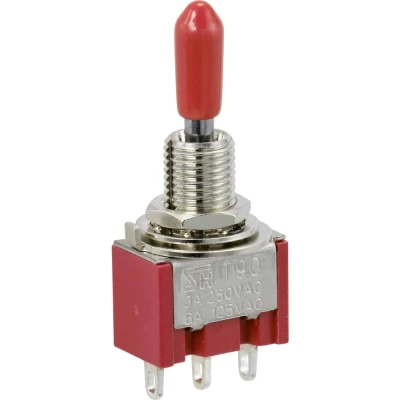 Afbeelding van TRU COMPONENTS TC 9353992 Wipschakelaar 250 V/AC 3 A 1x (aan)/uit/(aan) Moment/0/moment 1 stuk(s)