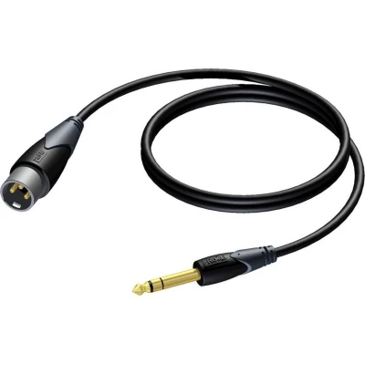 Afbeelding van XLR (m) naar jack 6.35 mm kabel Procab 10 meter (Stereo, Gebalanceerd, 100% koper)