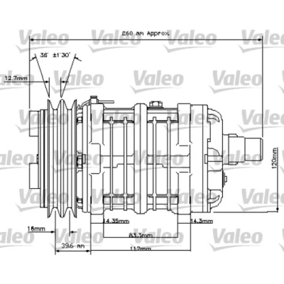 Afbeelding van Compressor, airconditioning VALEO 815841