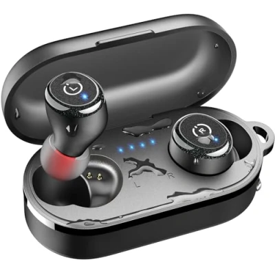 Afbeelding van TOZO T10 Bluetooth 5.3 Oordopjes Echte Draadloze Stereo koptelefoon IPX8 Waterdicht In Het oor Draadloos Oplaadetui Ingebouwde Microfoon Headset Premium Geluid Met Diepe Bas Voor Hardloopsporten Zwart