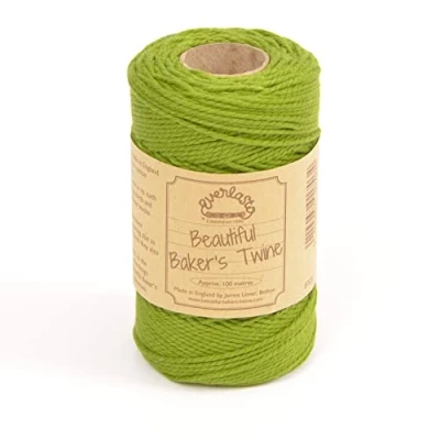 Afbeelding van 100m Everlasto &#039;Solid&#039; Beautiful Baker&#039;s Cotton Craft Twine (ongeveer 2 mm) (LIME)