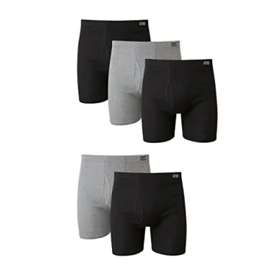 Afbeelding van Hanes Boxershorts voor heren, verpakking van 5 stuks, Pack Diverse, L