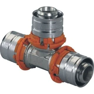 Afbeelding van Uponor MLC perskoppeling Ø14x14x14 T stuk. Artikelnr: 1014886