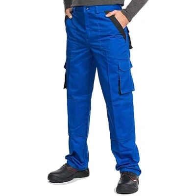 Afbeelding van Mazalat Werkbroek voor Heren met Kniebeschermers, Werkbroek, Cargobroek, Blauw/Zwart, 52