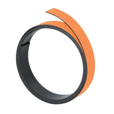 Afbeelding van FRANKEN magneetband, (L)1.000 x (D)10 (H)1 mm, oranje