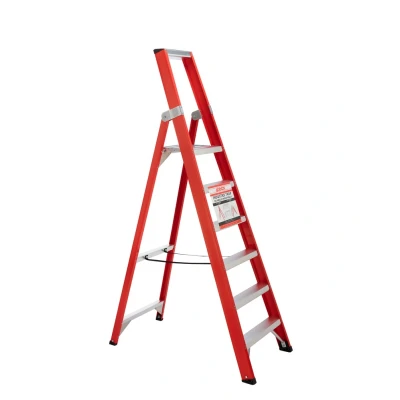 Afbeelding van 4Tecx Trap Enkel Oploopbaar Aluminium 1x6 Treden