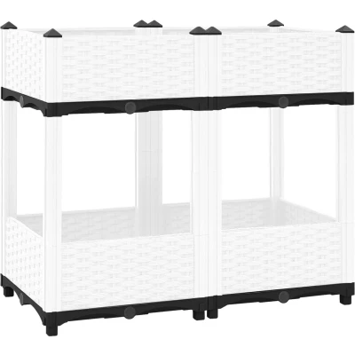 Afbeelding van vidaXL Plantenbak verhoogd 80x40x71 cm polypropeen