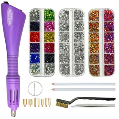 Afbeelding van Hotfix Applicator Strass steentjes Tool Set met 7 Tips &amp; Hot Fix