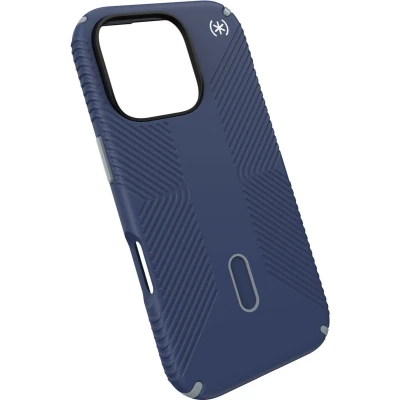 Afbeelding van Speck hoesje geschikt voor Apple iPhone 16 Pro Ultieme Bescherming en Grip Luxe Soft touch Afwerking Valbescherming gecertificeerd tot 4 meter Microban Antibacterieel Presidio2 lijn Blauw