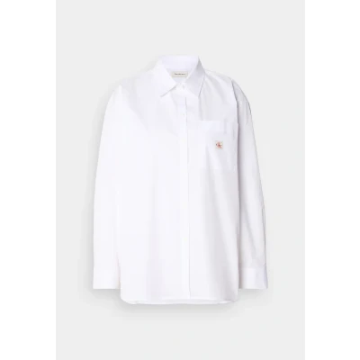 Afbeelding van Calvin Klein Jeans Relaxed Shirt Overhemdblouse, Dames, Maat: XS, Brilliant white