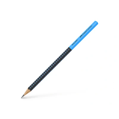 Afbeelding van Faber Castell Grip 2001 grafietpotlood two tone zwart/blauw FC 517010