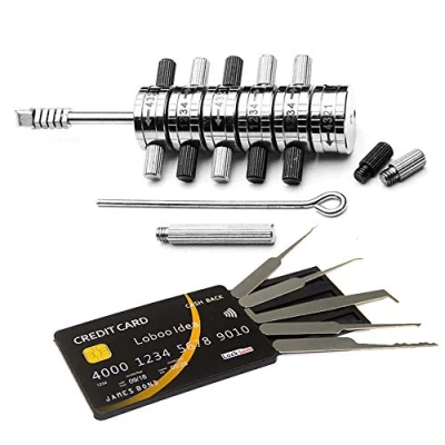 Afbeelding van Loboo Idea Premium Ford Tibbe Lock Pick/Decoder Hand Tool met Credit Card Picking Kit, 6 Cilinder Reader Automotive Pick Tools Slotenmaker Gereedschap