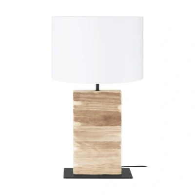 Afbeelding van Stars of Light Tafellamp Contessore recht hout met wit 39917