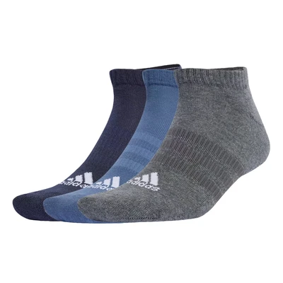 Afbeelding van adidas Uniseks Volwassen Cushioned Low Cut Socks 3 Pairs, legend ink/preloved ink/dark grey heather, 6.5 8