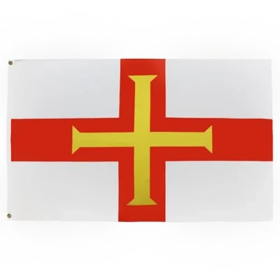 Afbeelding van Guernsey Vlag 150x90 cm Britse vlaggen 90 x 150 Banner 3x5 ft Hoge kwaliteit AZ FLAG