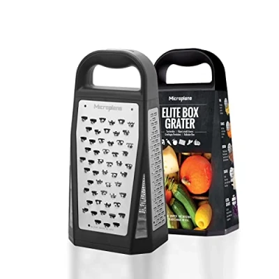 Afbeelding van Microplane Rasp Boxgrater Elite 5 Grofheden Zwart
