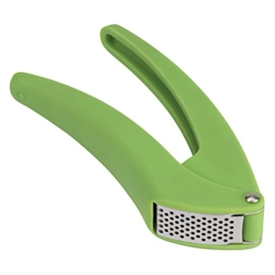 Afbeelding van KUHN RIKON Easy Clean knoflookpers, groen, knoflooksnijder met ergonomische handgreep, minder inspanning, snijdt fijn