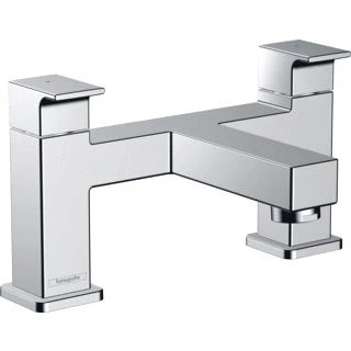 Afbeelding van hansgrohe vernis shape 2 gats badrand badmengkraan chroom 71452000