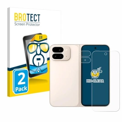 Afbeelding van BROTECT (2 Stuks) Schermbeschermer voor Google Pixel 9 Pro Fold (Voor+Camera) Screen Protector Transparant