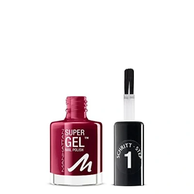 Afbeelding van Manhattan Cosmetics Super GEL NAIL Polish Nagellak, Dames, Maat: One Size, 685 seductive red