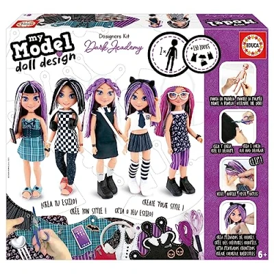 Afbeelding van EDUCA My Model Doll Design Dark Academy