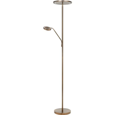 Afbeelding van Klassiek Modern Uplighter Leeslamp Brons Alicante