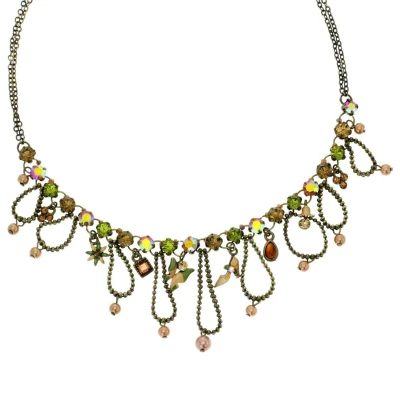 Afbeelding van Behave Dames ketting met groene stenen