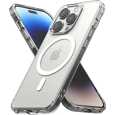 Afbeelding van Ringke Fusion Magnetic Compatibel met iPhone 14 Pro (6.1&#039;&#039;) Case, Anti Vingerafdruk Schokbestendig Hoesje MagSafe Matte Clear