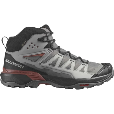 Afbeelding van Wandelschoen Salomon Men X Ultra 360 Mid GTX Pewter Black Burnt Henna Schoenmaat 46