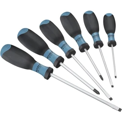 Afbeelding van Hazet 810SPC/6 Schroevendraaierset Werkplaats 6 delig Plat, Kruiskop Phillips