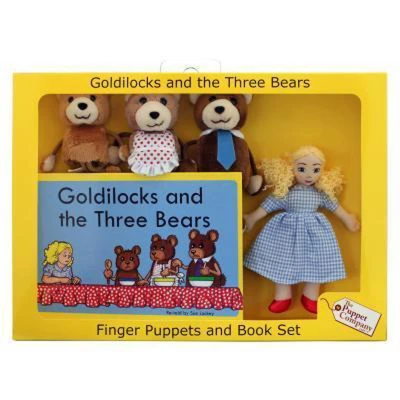 Afbeelding van the Puppet Company Traditional Story Sets Goldilocks &amp; Three Bears Finger Set