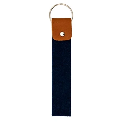 Afbeelding van TSI Unisex Rpet (gerecyclede polyetyleen terefhalate) Sleutelhanger (1 stuk), blauw (petrol), 3x0.5x15.5 cm (B x H T),