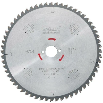 Afbeelding van Metabo 628037000 Cirkelzaagblad 210 mm 1 stuk(s)
