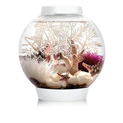 Afbeelding van biOrb Classic 15 LED Ball Aquarium, liter aquaria complete set met verlichting (wit) en gepatenteerd filtersysteem, acryl bekken