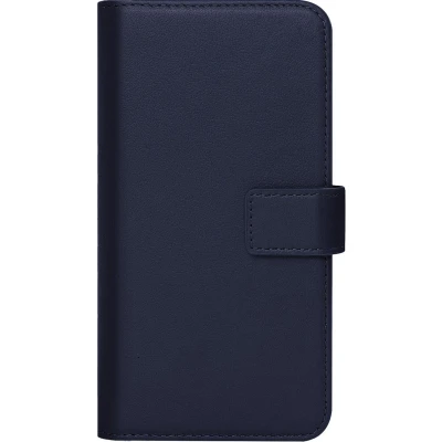 Afbeelding van Caseuals Genuine Leather Wallet Bookcase Samsung Galaxy A14 5g/a14 4g Blauw