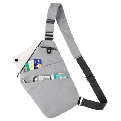 Afbeelding van Tibroni Schoudertas, crossbody sling bag, anti diefstal, borsttas, borsttas voor dames en heren, outdoor, reizen, wandelen, joggen