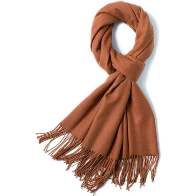 Afbeelding van Geweo Sjaal Dames Wintersjaal 200*70 cm Omslagdoek Stola Karamel