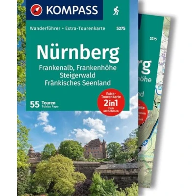 Afbeelding van KOMPASS Wanderführer Nürnberg, Frankenalb, Frankenhöhe, Steigerwald, Fränkisches Seenland, 55 Touren mit Extra Tourenkarte: GPS Daten zum Download: 5275