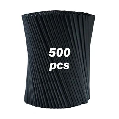 Afbeelding van Chefpac 500 Zwarte Houten Cellulose rietjes 21 cm lang x 7 mm BPA vrije van biohout, geschikt voor cocktails, bars en catering. Bestand tegen temperaturen tot 40 graden