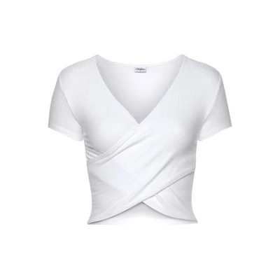 Afbeelding van Buffalo Tshirt basic, Dames, Maat: 36/38, Weiß