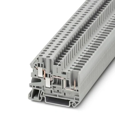 Afbeelding van Phoenix Contact UT 4 TWIN/ 1P 3060267 Doorgangsklem Aantal polen: 3 0.14 mm² 6 Grijs 50 stuk(s)