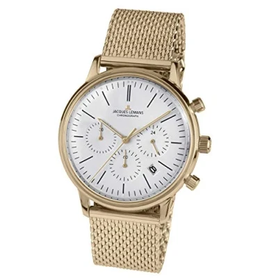 Afbeelding van Jacques Lemans N 209ZN Polshorloge Heren Quartz Chronograph Retro Classic