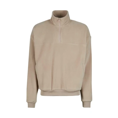 Afbeelding van Urban Classics Basic Polar Fleece trui, Heren, Maat: 3XL, Warmsand