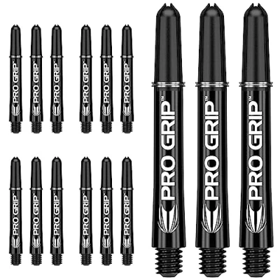 Afbeelding van Target Darts 5 x Sets Zwarte Dartpijlen Dartshafts Pro Grip Shaft Size Mittlere 15 in totaal