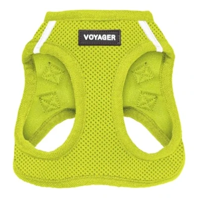 Afbeelding van Voyager Step In Air Hondentuig Mesh instapharnas voor alle weersomstandigheden kleine en middelgrote honden van Best Pet Supplies limoengroen (bijpassende trim), L (Borst: 45,7 53,3 cm)